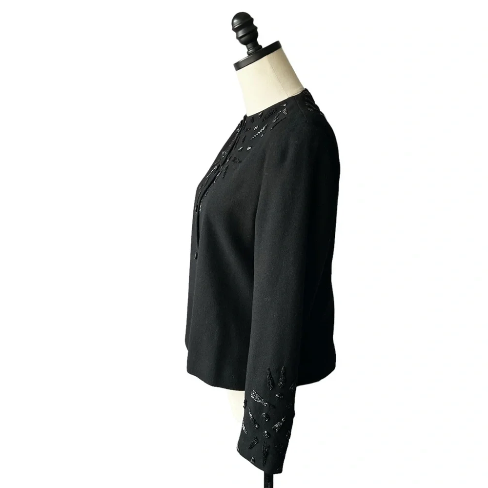Christian Dior Vintage Wool Beaded Blazer | 8